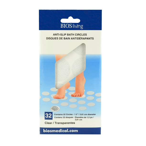 BIOS Living Anti-Slip Bath Circles - Pack of 32 - Tru Medical Supplies